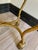 Vintage Italian Hollywood Regency Gilt Metal Rope & Tassel Vanity Stool For Sale - Image 9 of 10