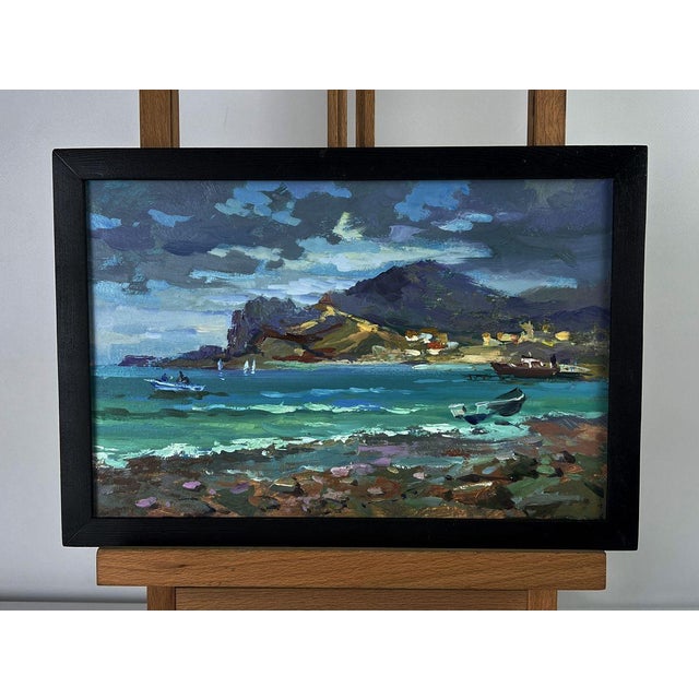*** ABOUT THIS PAINTING *** * TITLE: ""The Sea Before the Storm"" * ARTISTS: Yuriy Suprunchuk * SIZE: 20x30 cm/7.87x11.81...