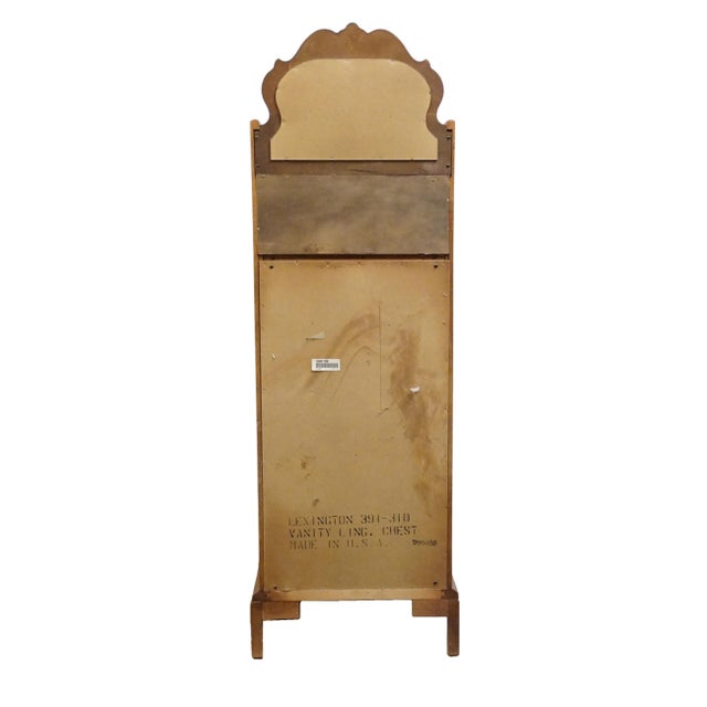 Lexington Furniture Victorian Sampler Quarter Sawn Oak 24" Lingerie Chest W. Vanity Mirror 391-3102 For Sale - Image 11 of 15