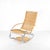 Light Yellow Wicker and Chrome Chaise Longue, 1970s For Sale - Image 8 of 17