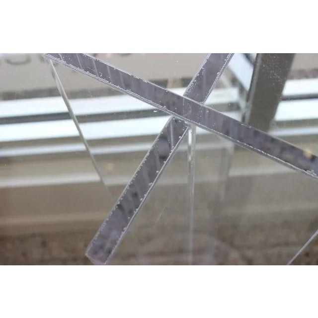 Alexander Millen Lucite Round High Pedestal - Floor Sample For Sale - Image 4 of 13