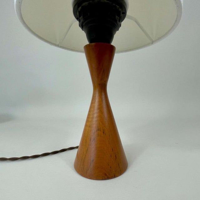 Wood Mid-Century Teak Table Lamp, Sweden, 1960s For Sale - Image 7 of 14