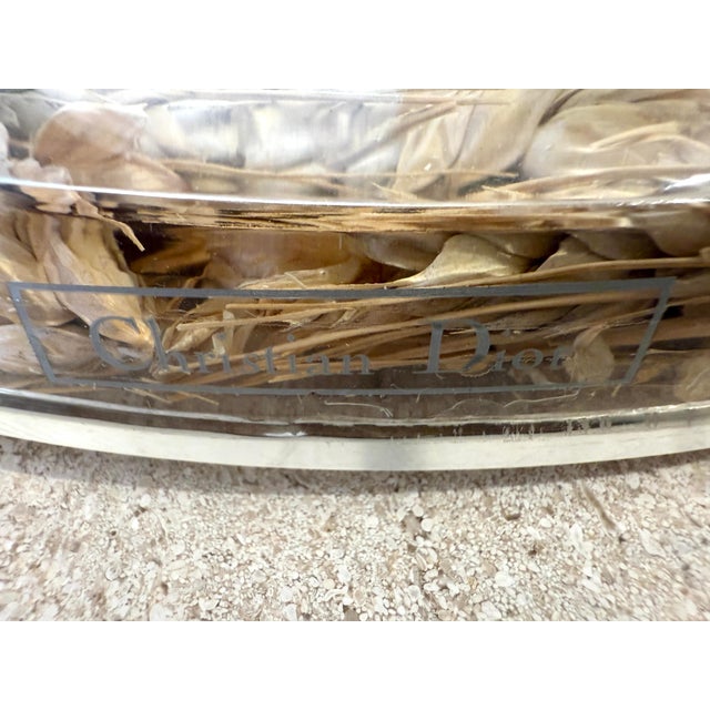 Vintage Christian Dior Lucite Wheat Tray For Sale In Miami - Image 6 of 8