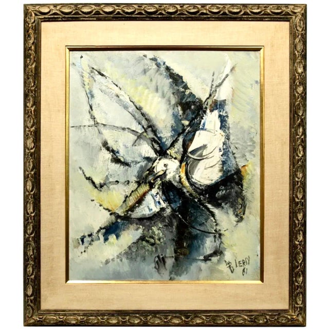 Roger Lersy, French (1920 - 2004) Oil on canvas Signed, R. Lersy, dated 1961 lower right Measuring 35 X 31 Matted and...