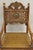 Vanleigh Furniture Antique Vanleigh Carved Oak Italian Renaissance Style Throne Arm Chairs - A Pair For Sale - Image 4 of 12