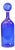 Vintage Cobalt Blue Murano Glass With Gold Flecks Decanter For Sale