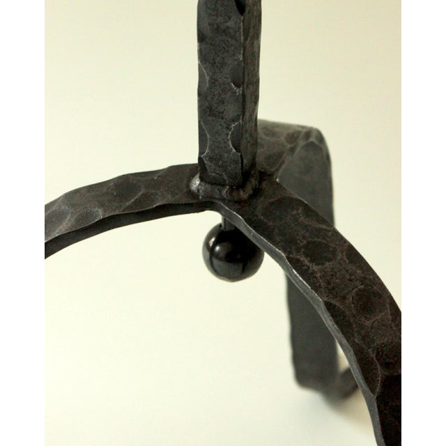 Brutalist Wrought Iron Floor Lamp, 1950s For Sale - Image 6 of 7