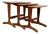 1960s Set of Vintage Mid Century Modern Teak Nesting Tables For Sale
