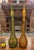 Pair of Vintage Glass Genie Bottles - Amber Diamond and Green Hobnail For Sale - Image 4 of 15