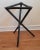 Black Tripod Bamboo Tray Table Chinoiserie For Sale - Image 9 of 13