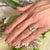 2010s Diamond Aquamarine Ring 14k Gold 6.25 TCW Certified For Sale - Image 5 of 13