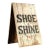 Early 20th Century Sandwich Board Shoe Shine Sign For Sale