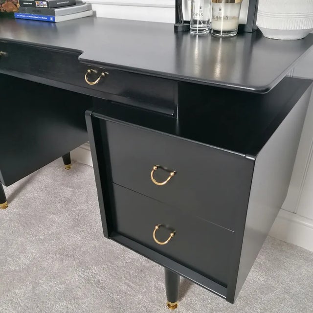 Mid-Century Librenza Dressing Table by E Gomme for G-Plan Black, 1950s For Sale - Image 4 of 7