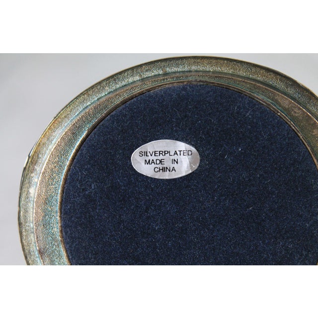 Vintage Silver Plate Cat Ring Holder For Sale - Image 11 of 11