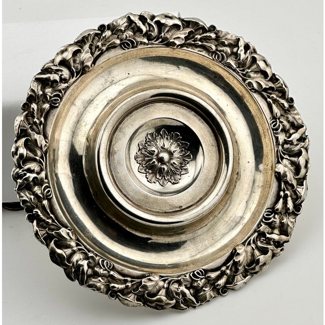Mid 19th Century Antique Mid 19th Century Silver Arum Lily Flower Champagne Coaster by Renowned Germany Maker Koch & Bergfeld For Sale - Image 5 of 18