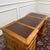 English Teak Desk with Brown Leather Top For Sale - Image 16 of 18