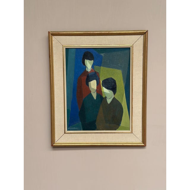 Sune Walberg, Figure Composition, 1960s, Oil on Panel, Framed For Sale - Image 7 of 18