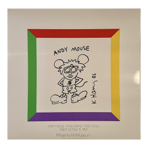 Keith Haring Keith Haring, Andy Warhol, Walt Disney Museum Poster, 1991
