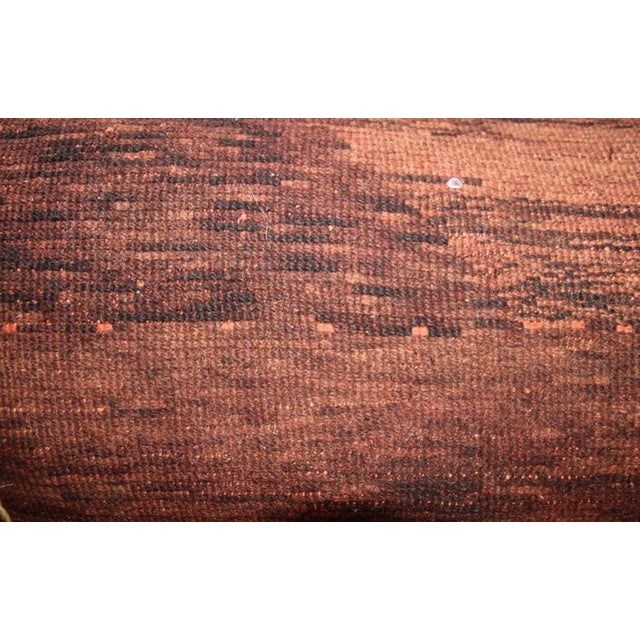 Vintage Moroccan Berber High-Pile Wool Rug in Brown, Plum and Rust, 1970s For Sale - Image 13 of 13