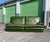 Postmodern Patinated Green Buffalo Leather Sofa by Roche Bobois For Sale - Image 10 of 10