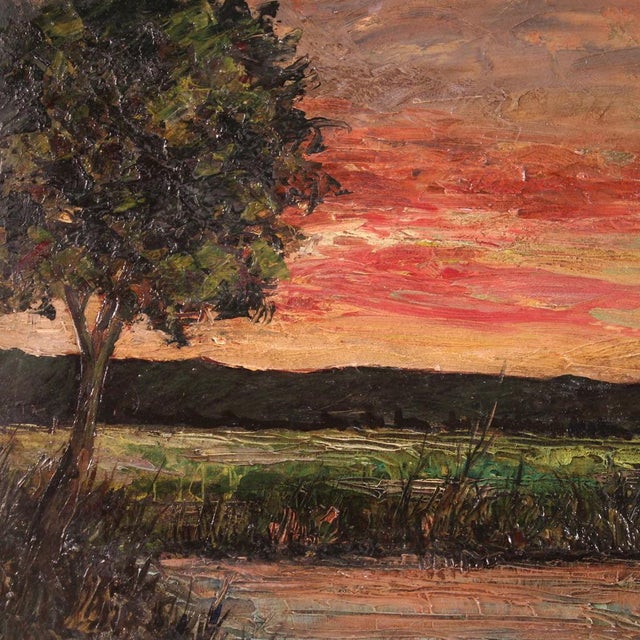 F. Rontini, Landscape, 1940s, Oil Painting For Sale - Image 8 of 16