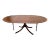 Baker Furniture Georgian Style Banded Wood Pedestal Extension Oval Dining Table With Leaf For Sale