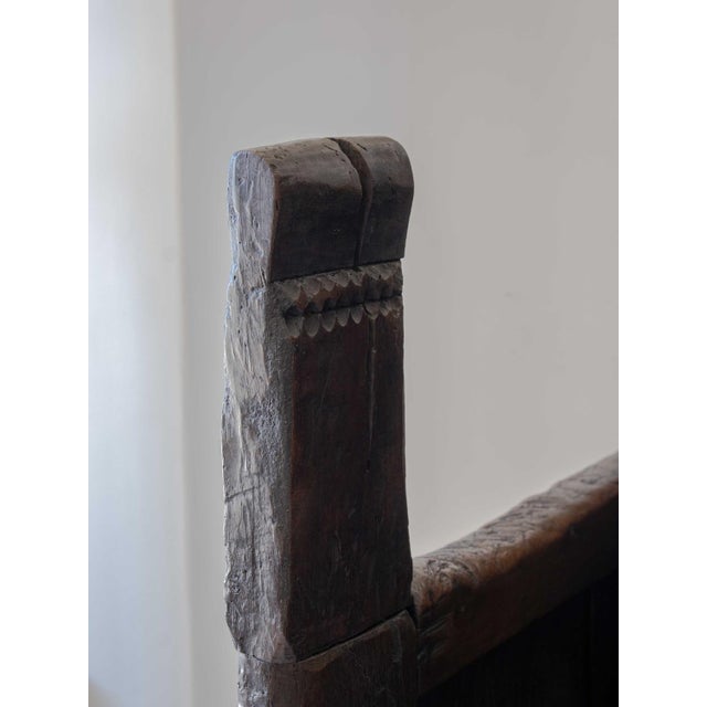 Large Folk Art Bench, 18th Century For Sale - Image 11 of 18