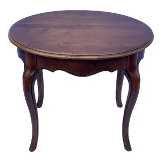 1990s Ethan Allen French Provincial Side Table Solid Wood For Sale