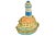 Vintage Limoges of France trinket accent box designed as a coastal nautical seaside cottage and lighthouse hand painted in...