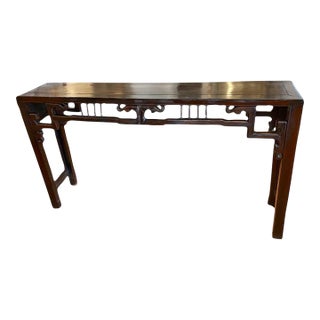 Antique Chinese, Chinoiserie Alter Style Console, Sofa Table For Sale