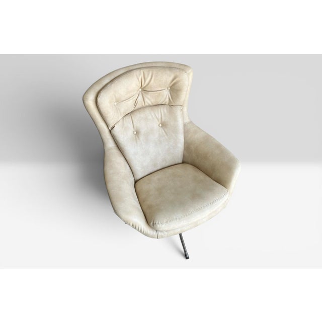 1960s Overman Lounge Chair in Leather, 1960s For Sale - Image 5 of 12