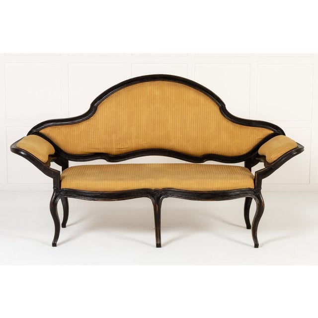 Black 18th Century Italian Ebonised Sofa For Sale - Image 8 of 8