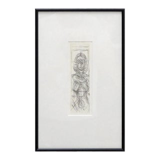 Alberto Giacometti ‘Annette De Face’ Etching, 1955 For Sale