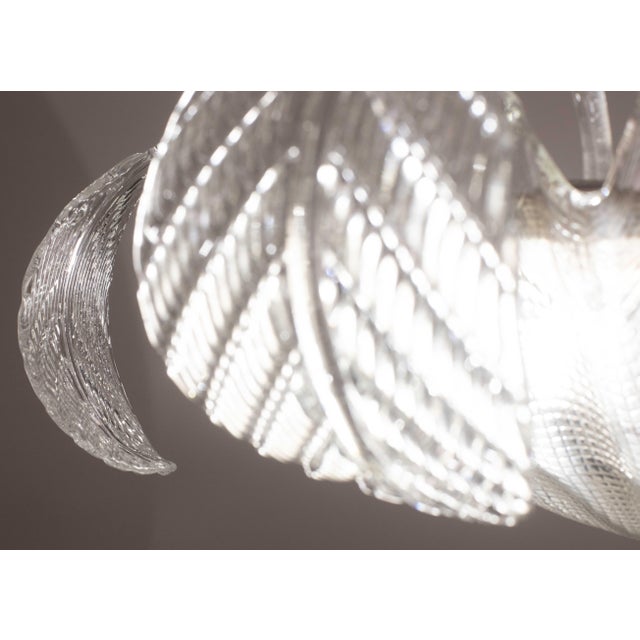 Transparent Art Decò, Barovier & Toso Pendant, Murano Glass, 1950s For Sale - Image 8 of 12
