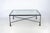 Art Deco Early 20th Century French Expressionist Rectangular Iron Coffee Table With Glass Top in the Manner of the Giacometti Brothers For Sale - Image 3 of 9