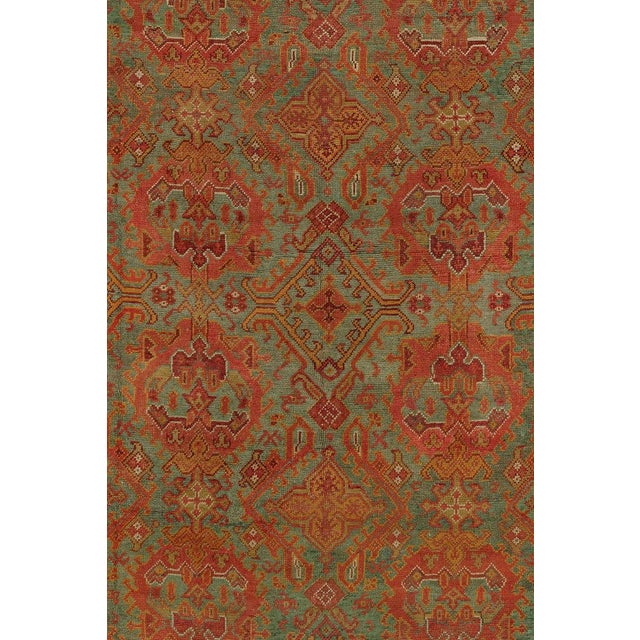 Contemporary Zabihi Collection Palace Size Antique Turkish Oushak Rug For Sale - Image 3 of 10