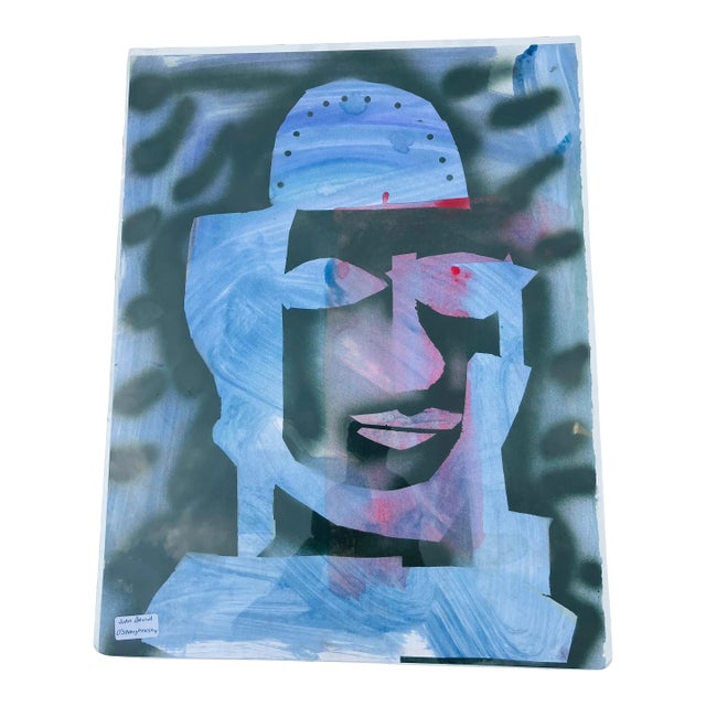 “Space Man” Original Expressionist Painting by John David O’Shaunessy For Sale