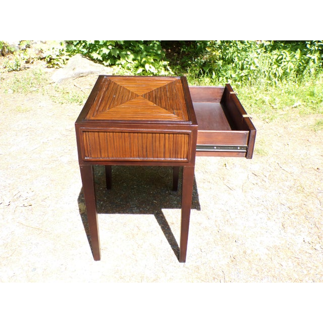 Vintage McGuire Faubourg Collection Table Desk For Sale In Boston - Image 6 of 17