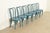 Jacob & Josef Kohn Jacob & Josef Kohn Antique Austrian Teal Lacquered Bentwood Bistro Chairs or Dining Chairs, Set of Six For Sale - Image 4 of 14
