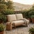 The Rishon Love Seat offers a softer take on modern luxury, pairing our sculptural teak frame with a plush, traditionally...