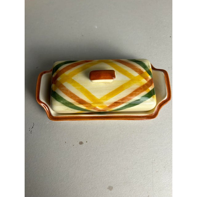 Mid-Century Vintage Homespun Vernonware Pattern Dinnerware Set- 27 Pieces For Sale - Image 11 of 12