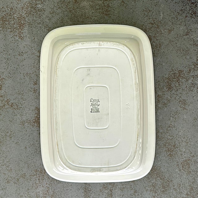 Ceramic Vintage Scandinavian Dish in Beige and Chocolate from Rörstrand Forma, 1980s For Sale - Image 7 of 8