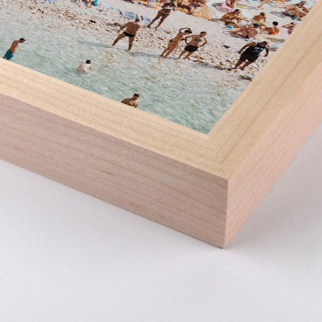 DESCRIPTION: Poligano a Mare 4 by Natalie Obradovich in Natural Maple Framed Paper, Large Art Print SPECIFICATIONS: Type:...