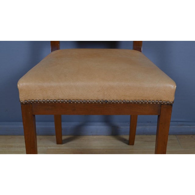 Directoire Style Mahogany Chairs, Late 19th Century, Set of 6 For Sale - Image 12 of 17