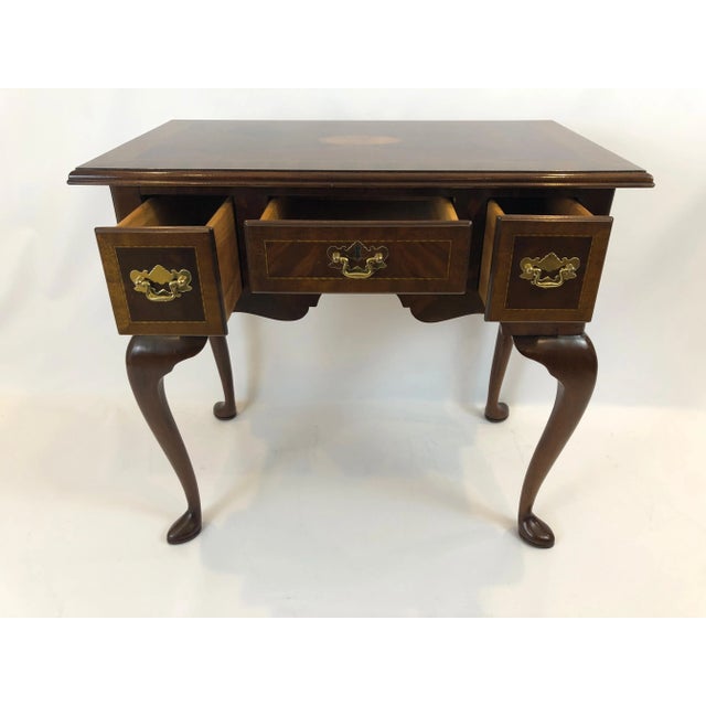 Councill Furniture 1990s Councill Furniture Flame Mahogany Lowboy For Sale - Image 4 of 11