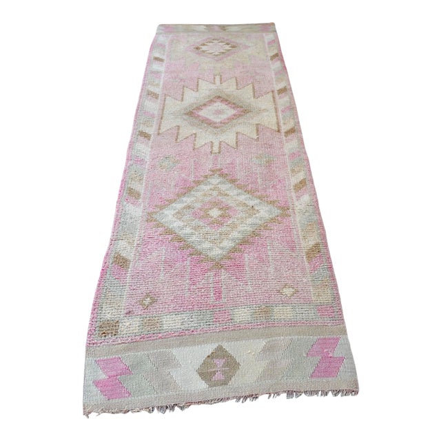 Vintage Tribal Hand-knotted Runner For Sale