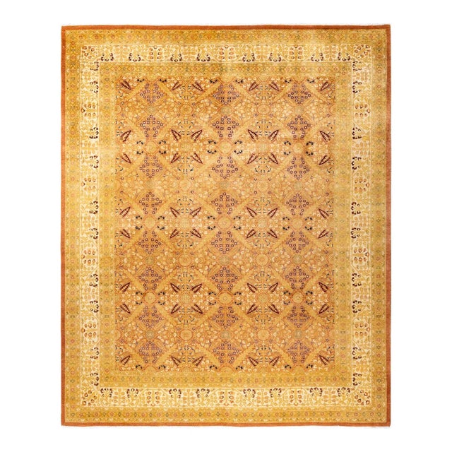 Vintage Moroccan Hand Knotted Wool Area Rug, Bronze - 8'3" X 9'10" For Sale - Image 9 of 9