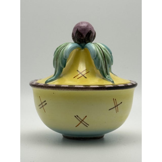 Wiener Werkstätte Ceramic Model 622 Lidded Box by Dagobert Peche for Gmundner Keramik, Austria, 1923s For Sale - Image 11 of 11