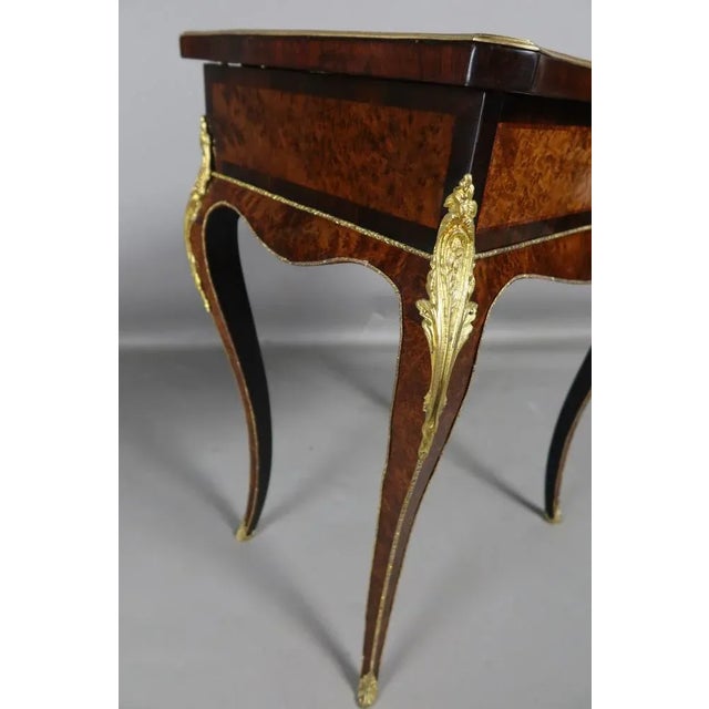 Vintage Brown Wood Table For Sale - Image 4 of 11