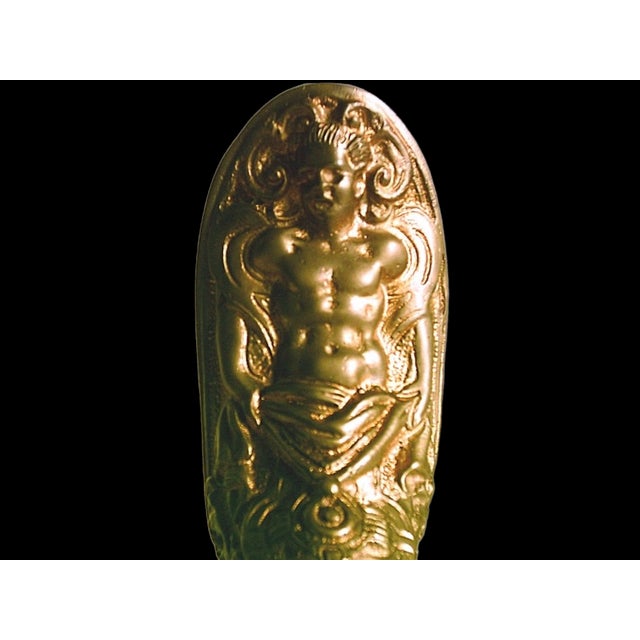 Embossed Bronze Jugs and Basins with Allegorical Scenes by Colleoni of Bergamo, 1890s-1910s, Set of 4 For Sale - Image 9 of 17